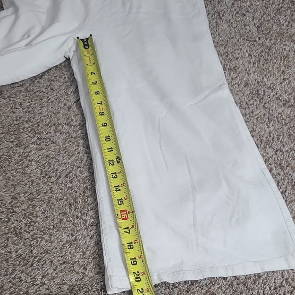 Anrabess White Drawstring Linen Blend Pants - Picture 6 of 13